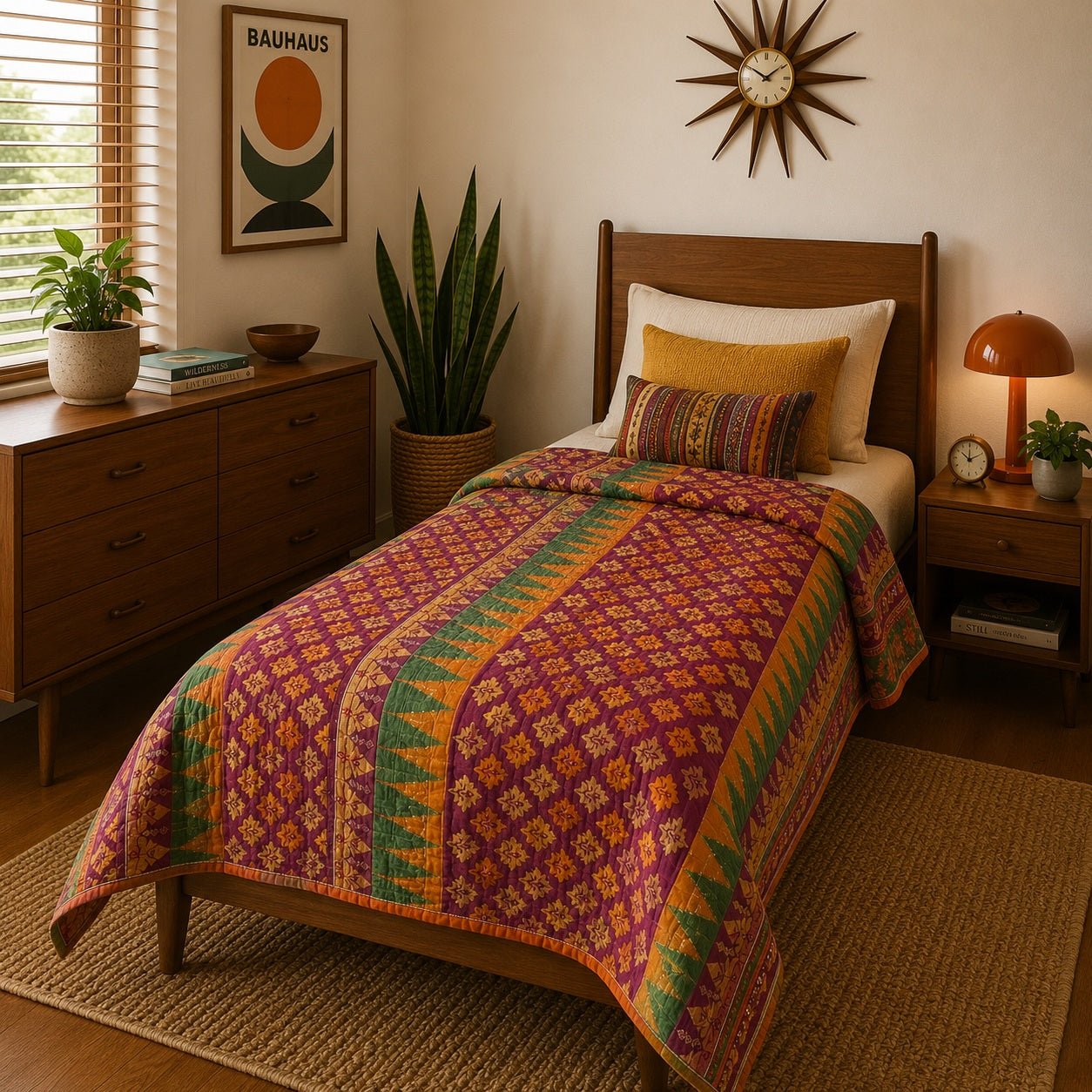 Sari Cotton Quilt - Single Size