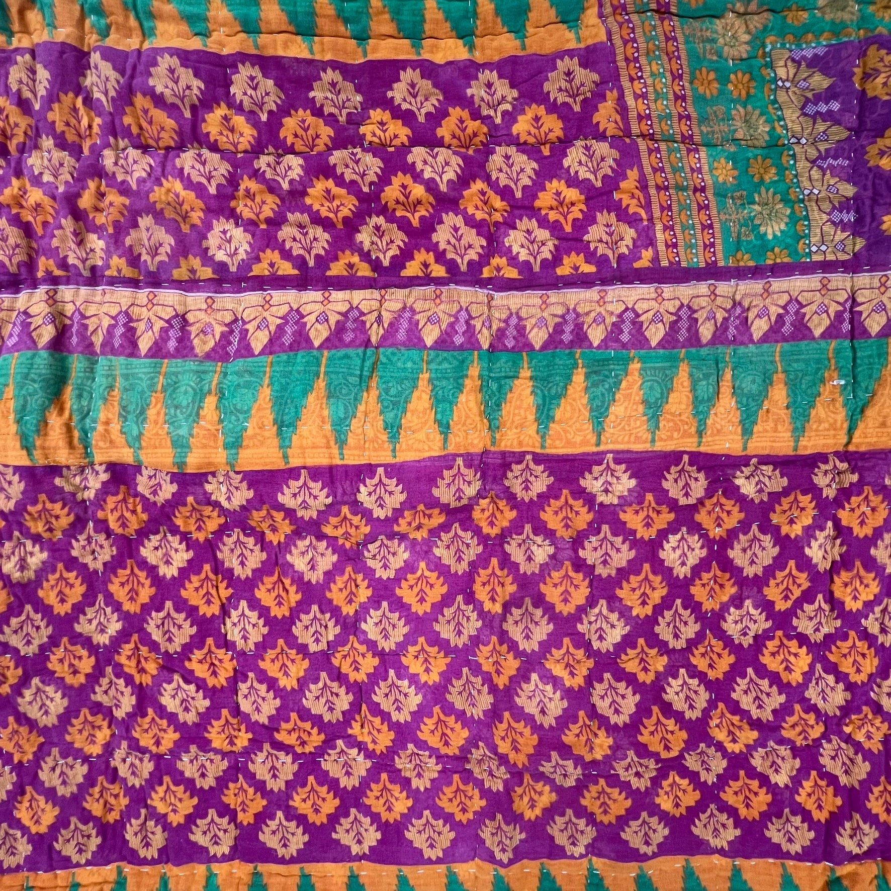 Sari Cotton Quilt - Single Size