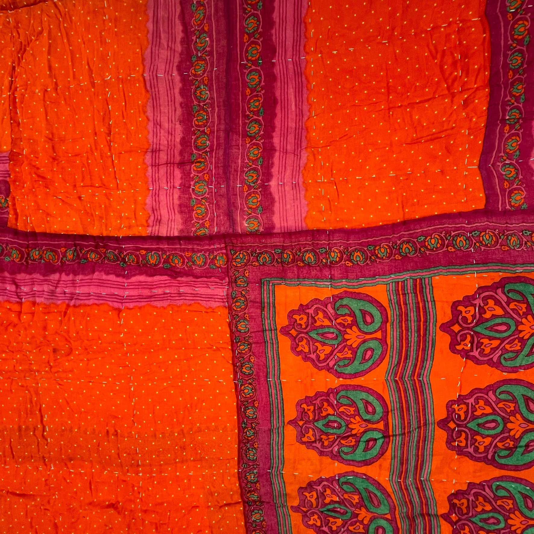 Sari Cotton Quilt - Single Size
