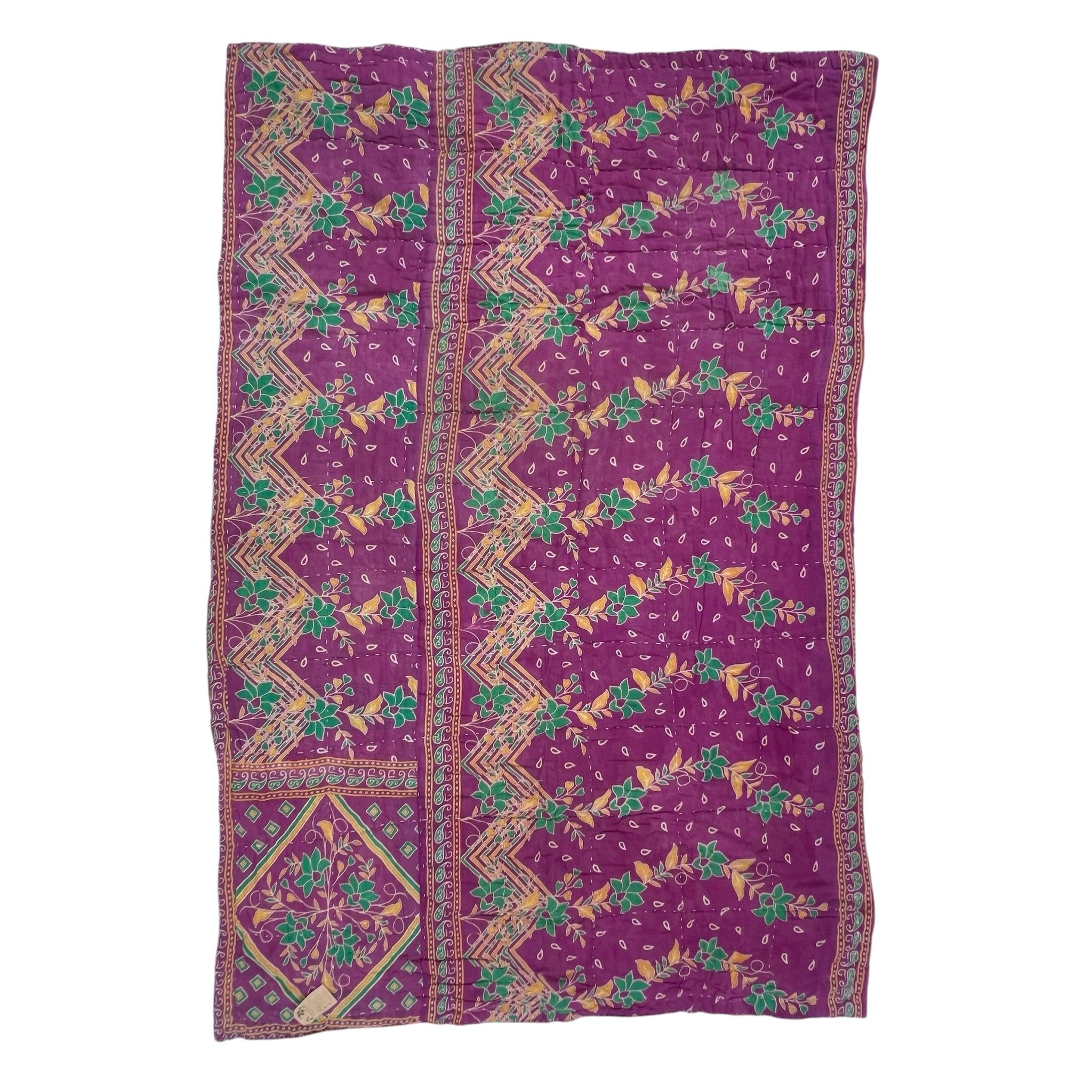 Sari Cotton Quilt - Single Size