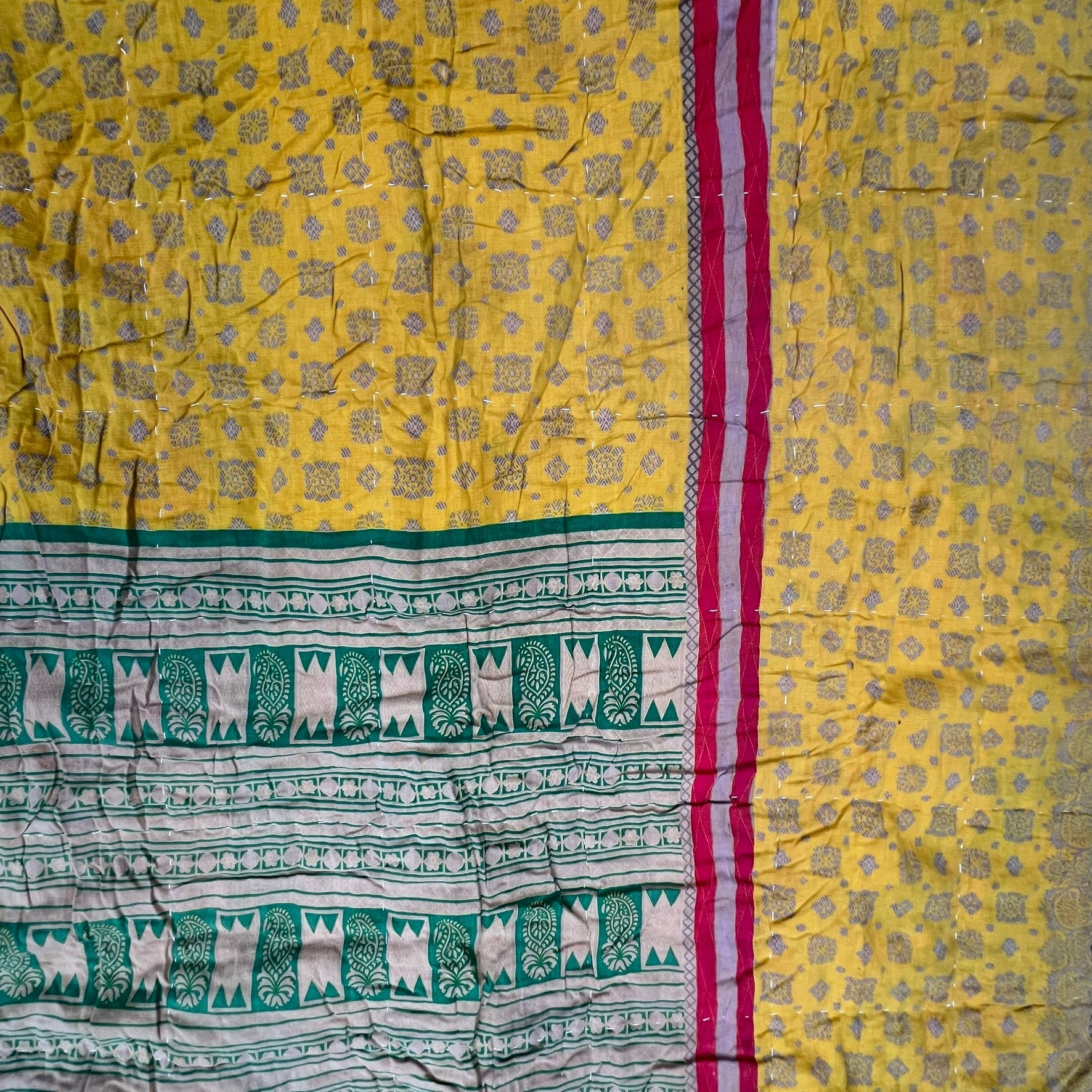 Sari Cotton Quilt - Single Size