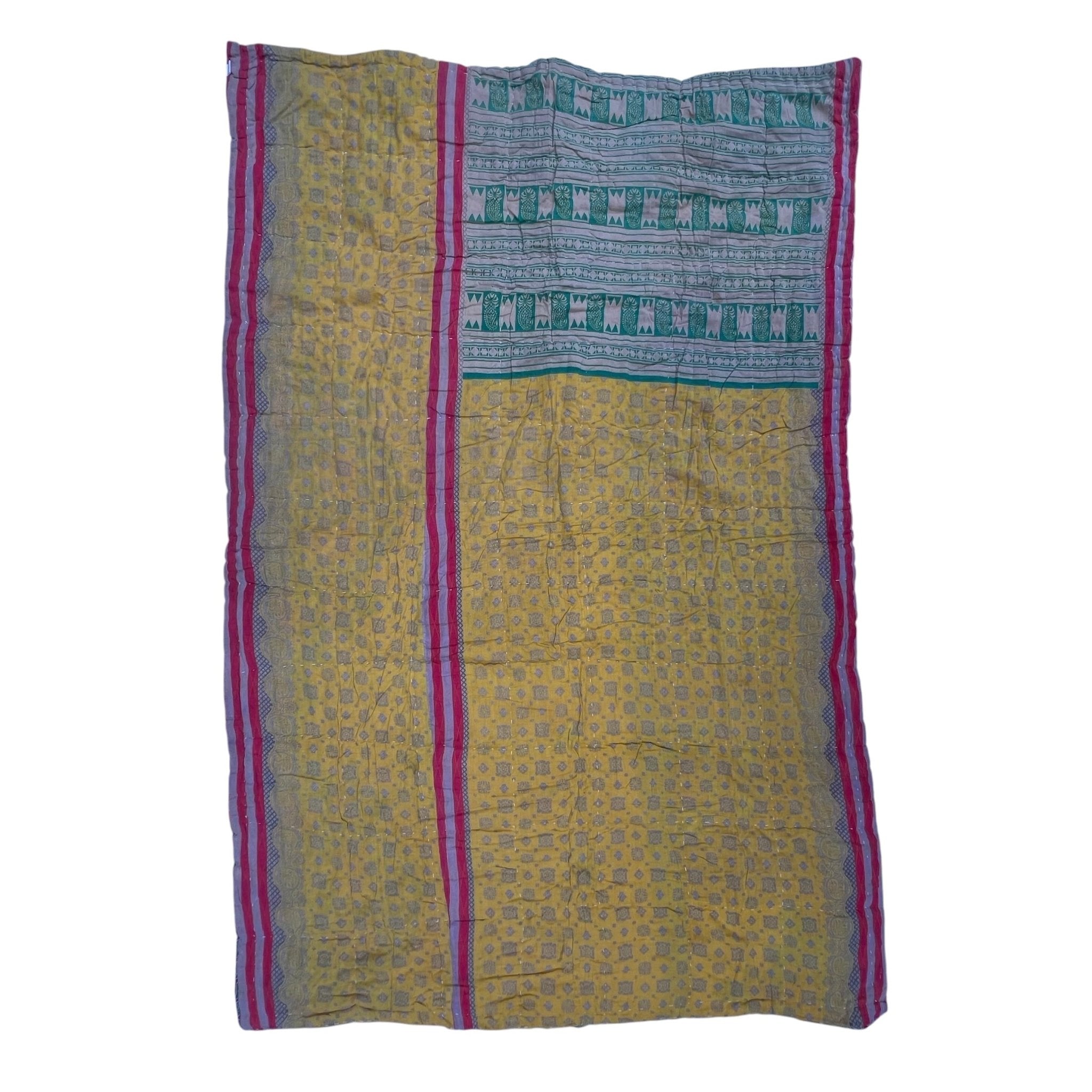 Sari Cotton Quilt - Single Size