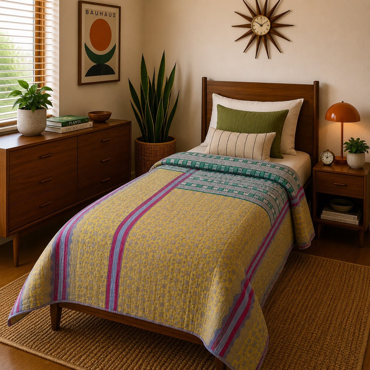 Sari Cotton Quilt - Single Size