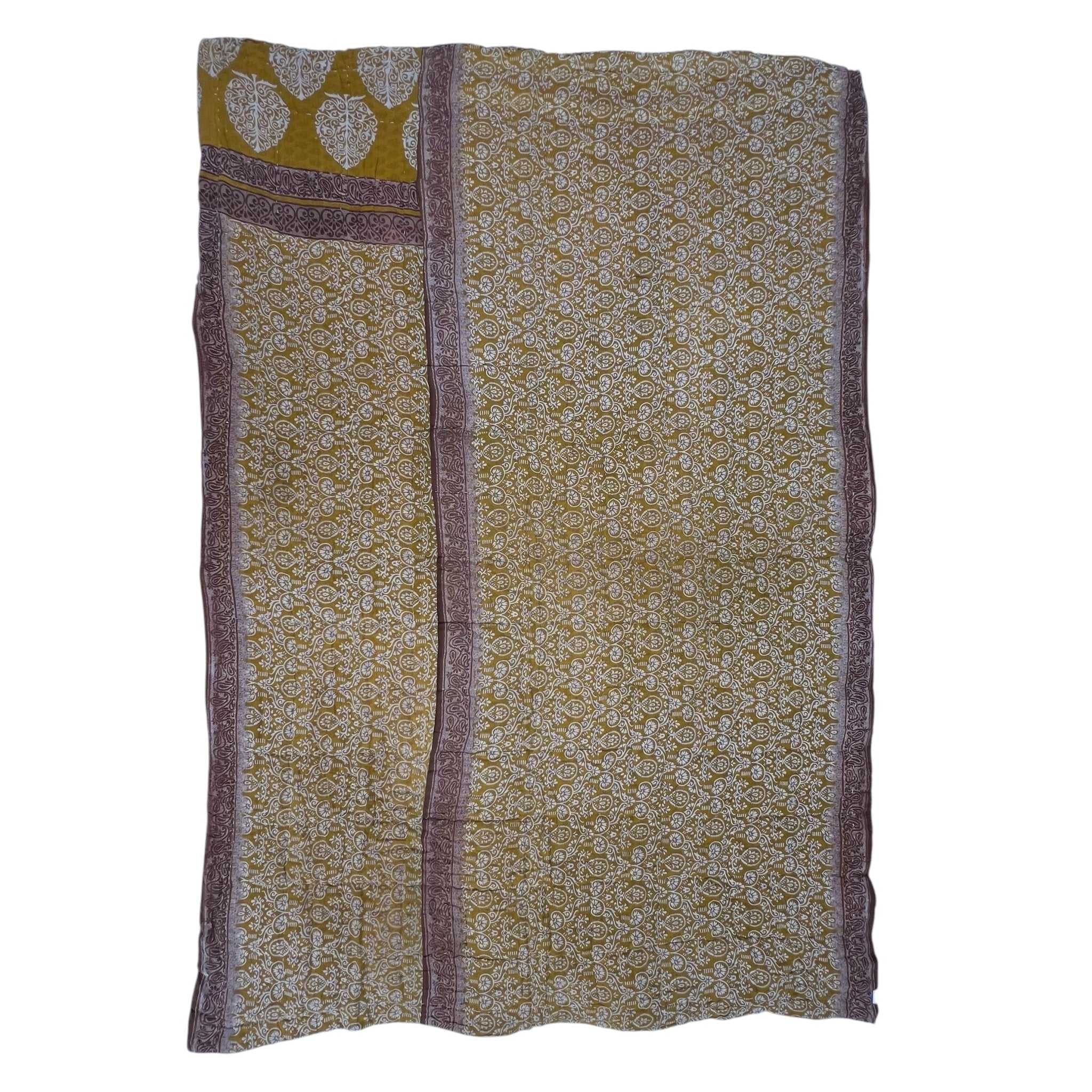 Sari Cotton Quilt - Single Size