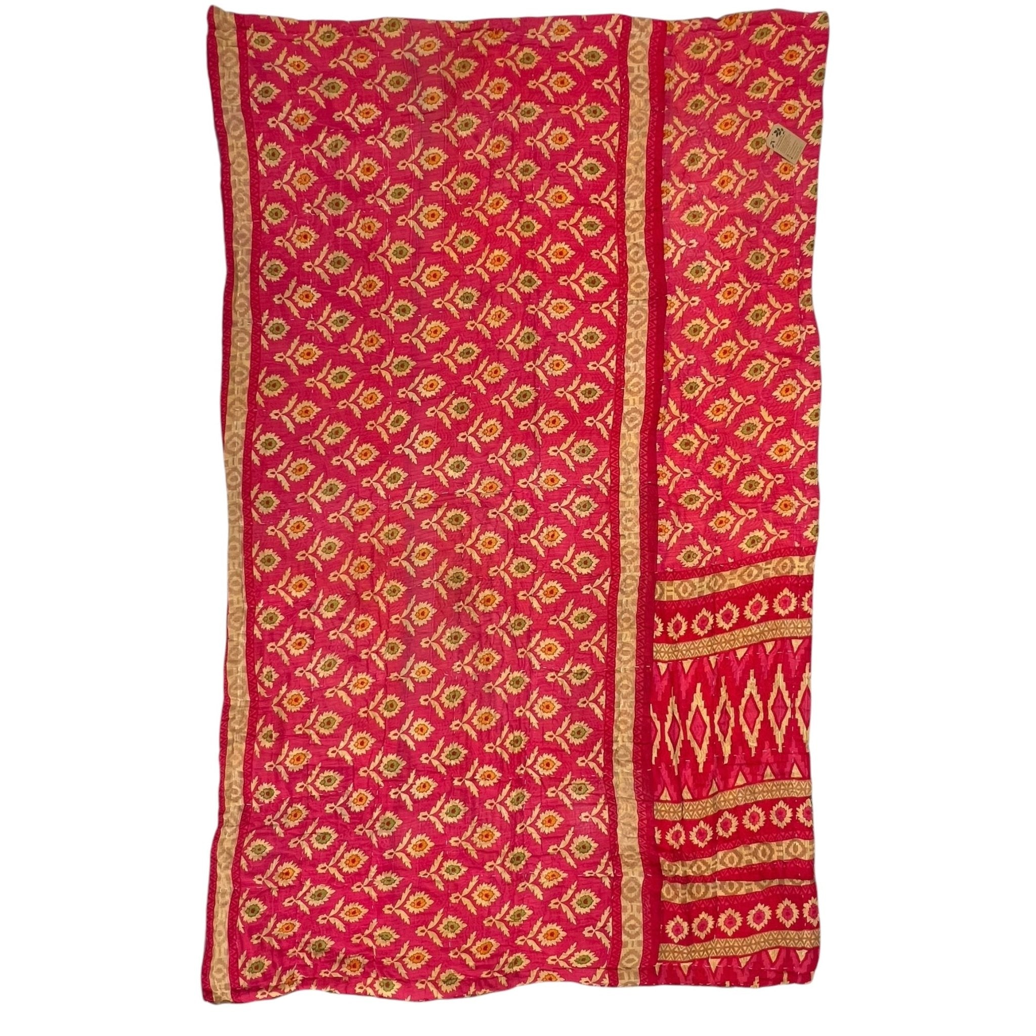 Sari Cotton Quilt - Single Size