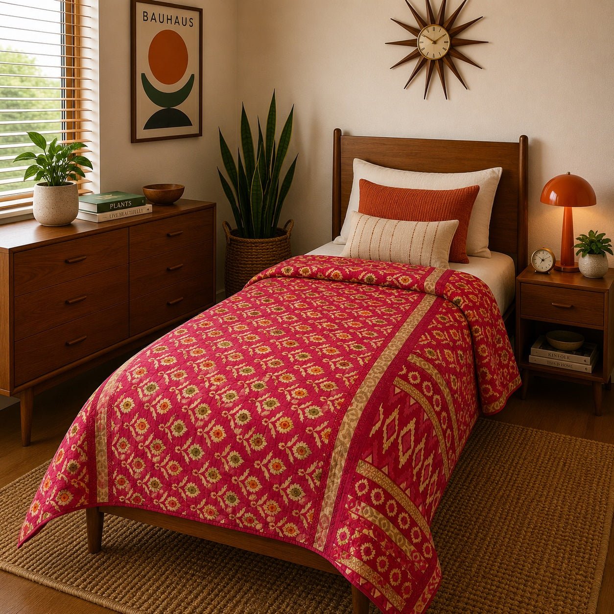 Sari Cotton Quilt - Single Size