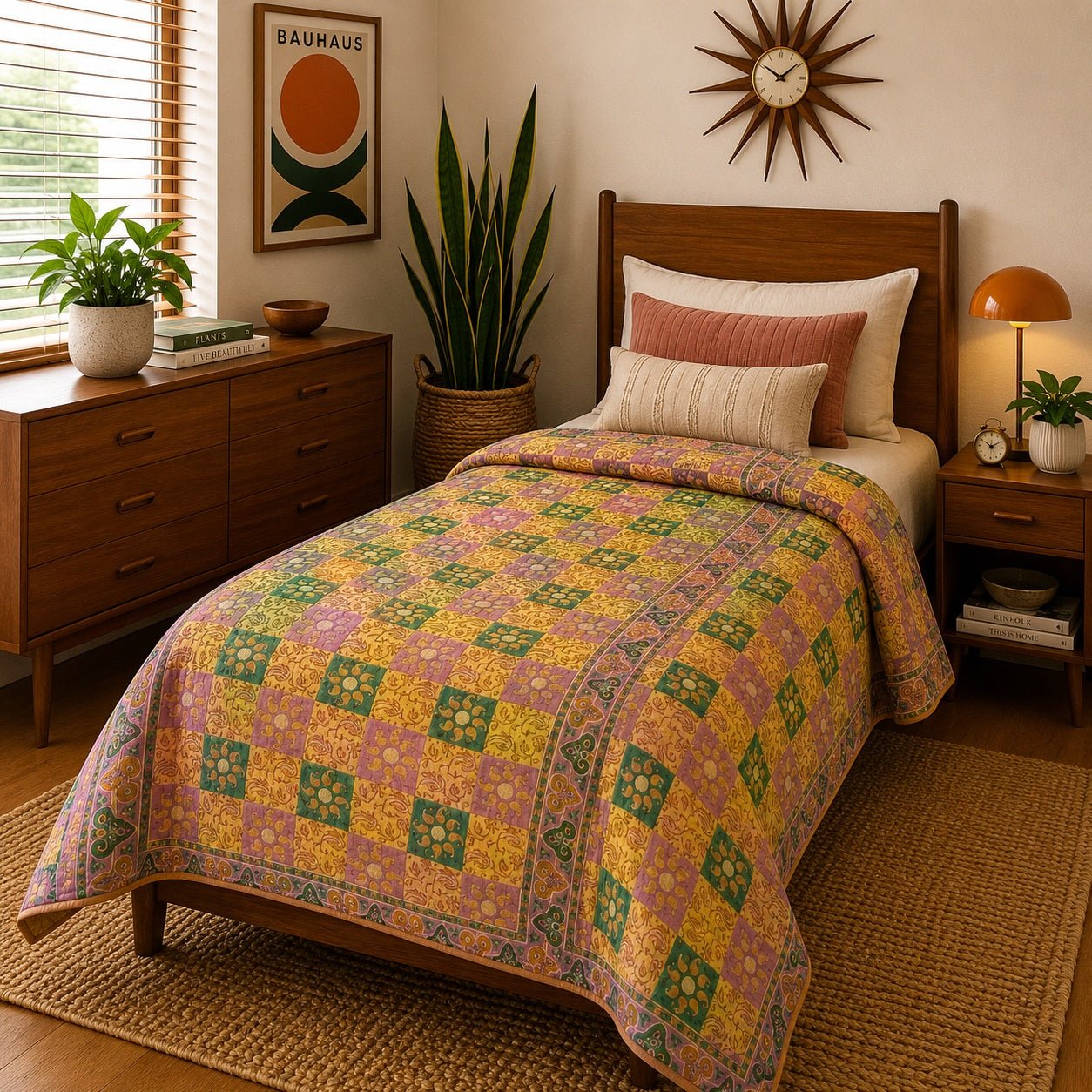 Sari Cotton Quilt - Single Size