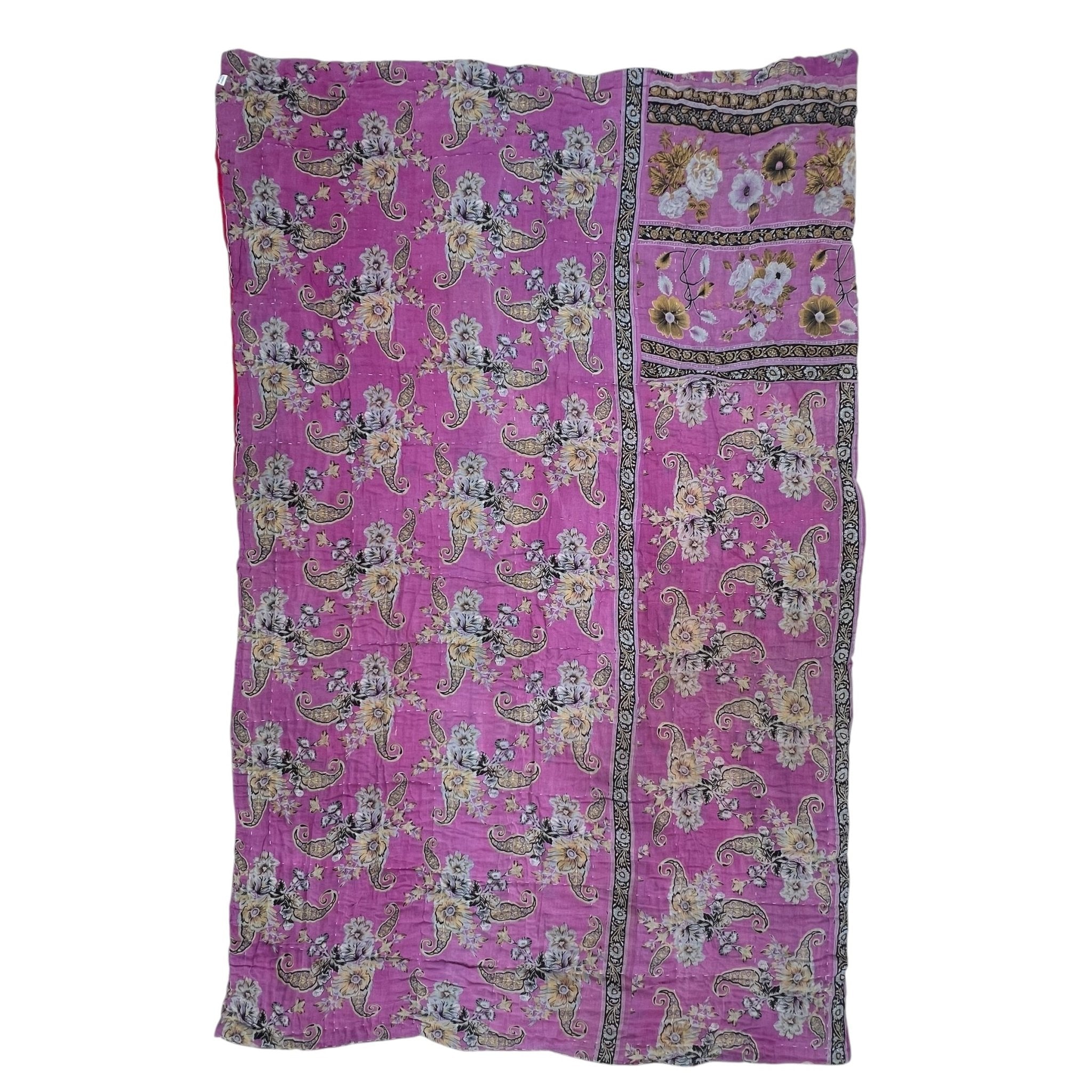 Sari Cotton Quilt - Single Size
