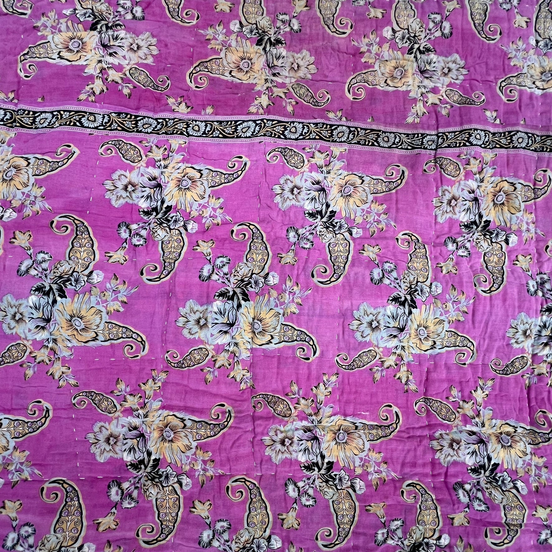 Sari Cotton Quilt - Single Size