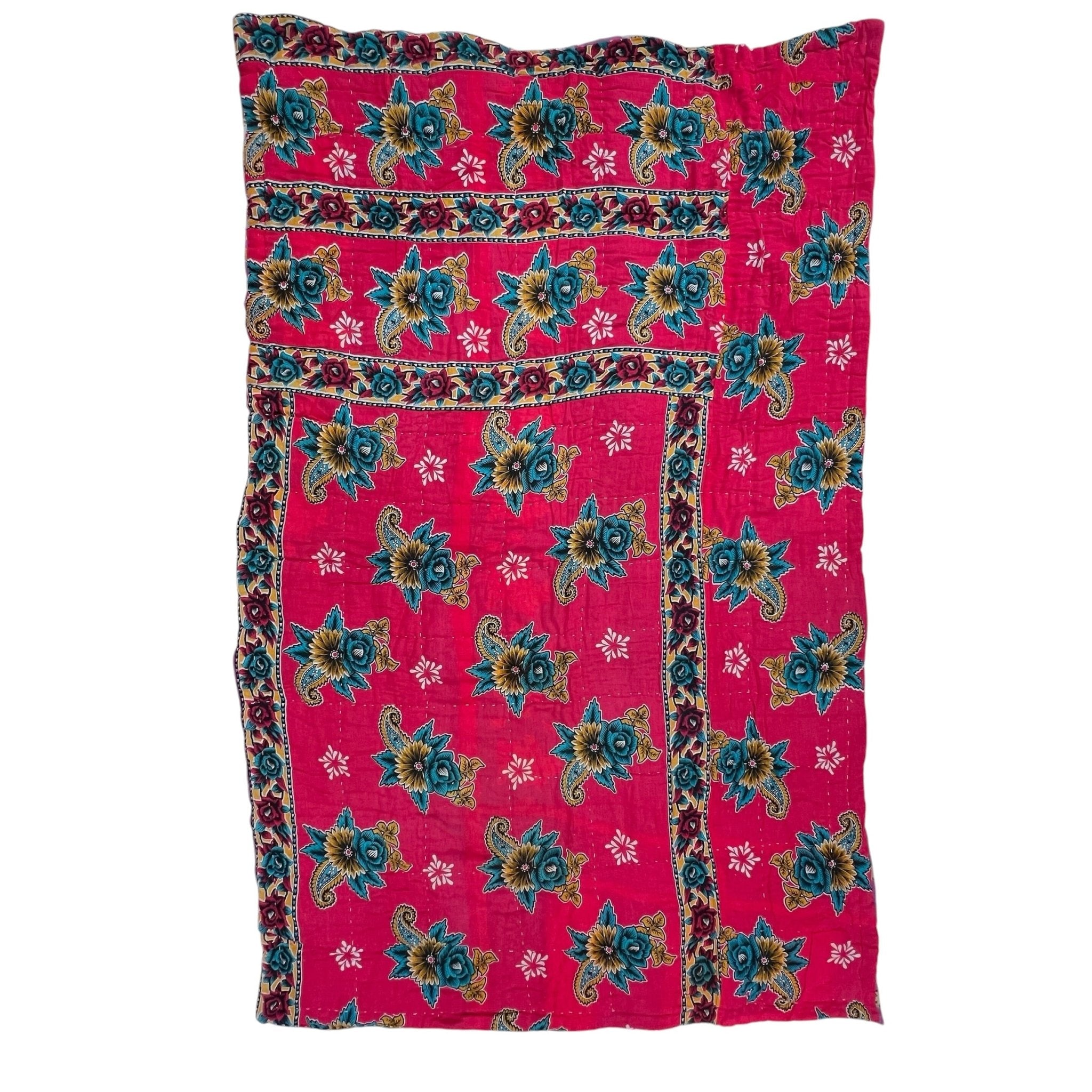 Sari Cotton Quilt - Single Size